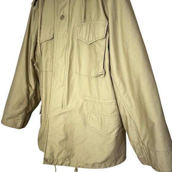Tru-Spec Military Field Coat Khaki Cold Weather Parka Jacket Medium Liner - Picture 2 of 11